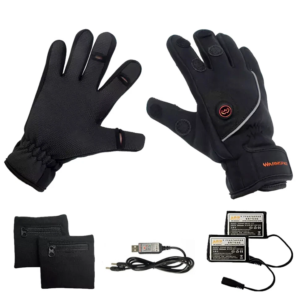 Elektrische Beheizbare Handschuhe Touchscreen Handschuhe Winter Jagd Handwärmer - Bild 3 von 4