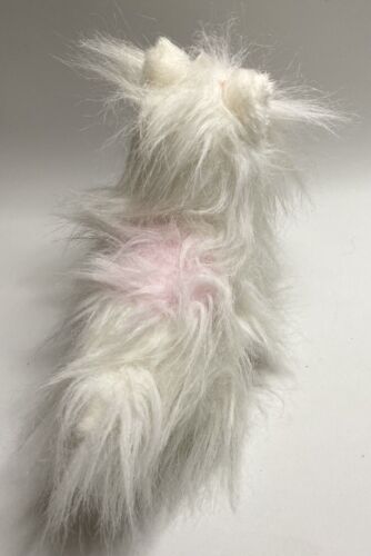 GANZ Webkinz Lil' Kinz White Yorkie Puppy Dog Plush Animal Toy Long Hair Bow - Picture 3 of 6