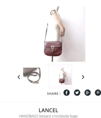 Vintage LANCEL PARIS CrossBody Shoulder Bag Red Leather | eBay