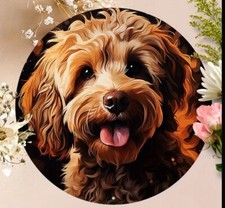 CAVAPOO COCKAPOO DOG 2D METAL Picture Plaque Wall  Birthday GIFT Present Art