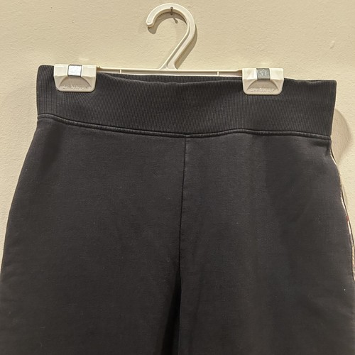 Kids Burberry Black Wide Leg Sweatpants With Fleece Size 12 152 Cm - Picture 2 of 8