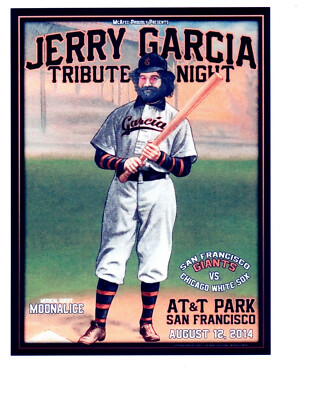JERRY GARCIA SAN FRANCISCO GIANTS 8X10 TEAM PHOTO BASEBALL GRATEFUL DEAD  MAYS