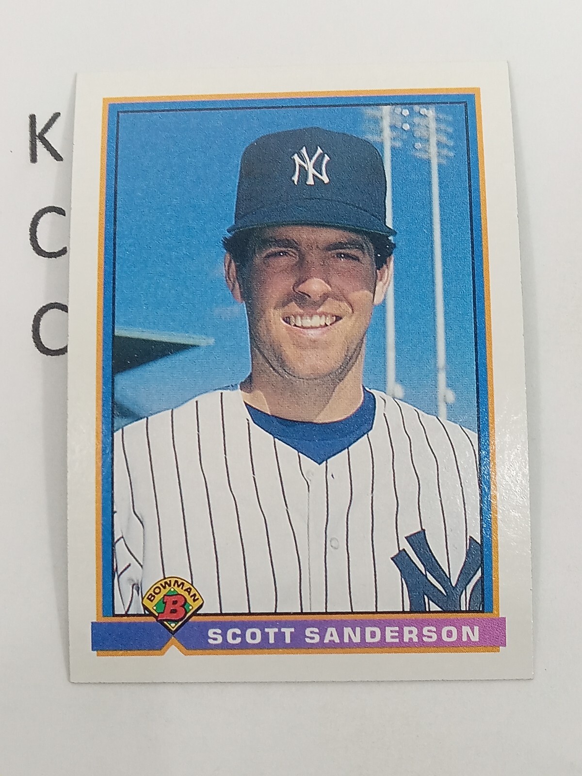 1991 Bowman Baseball #177 Scott Sanderson New York Yankees