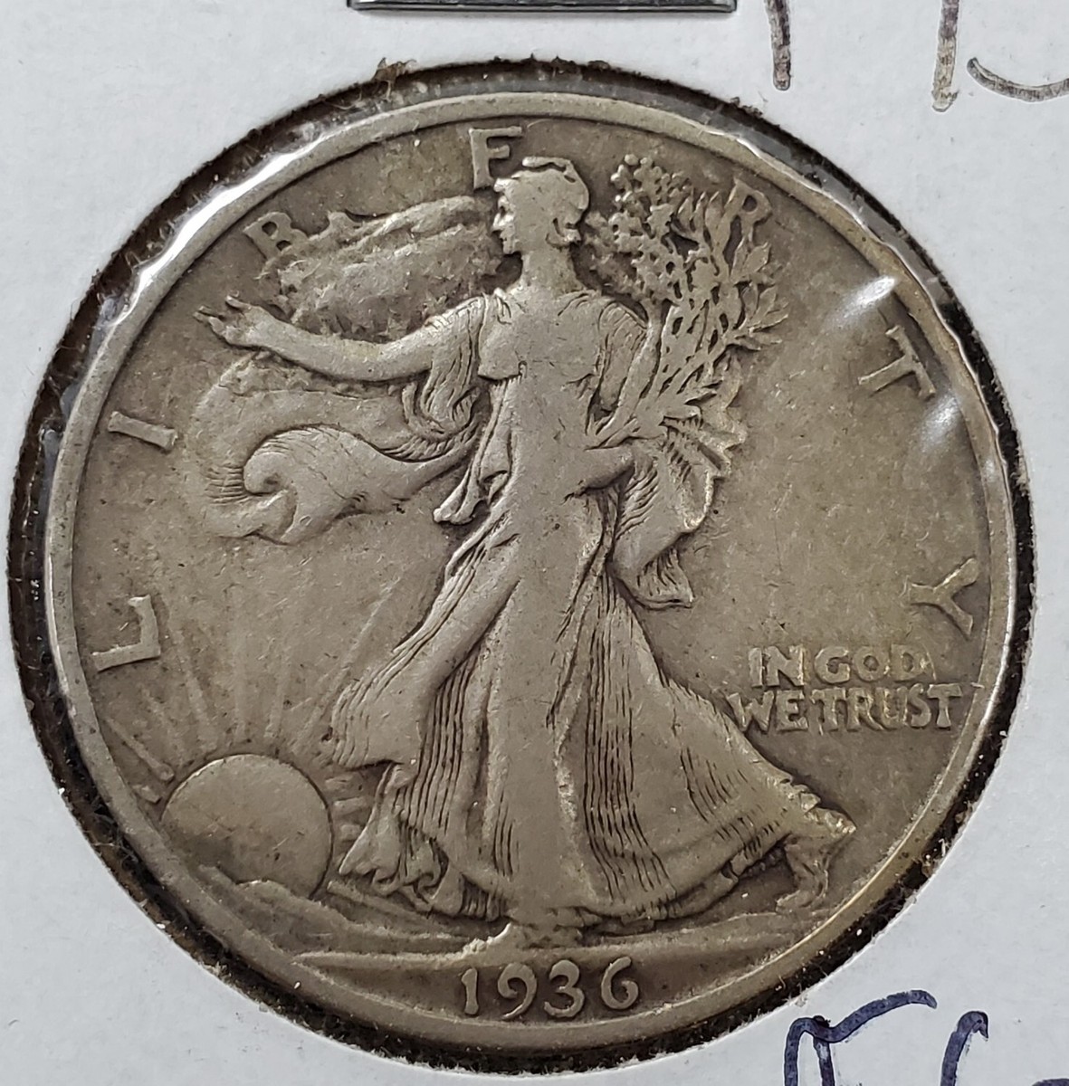 1936 P Walking Liberty Silver Half Dollar Coin VF Very Fine FS-102