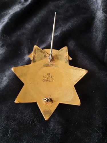Original US Badge "Lieutenant" mit Hallmark "The Ed Jones Co. Oakland.Cal." - Bild 9 von 11