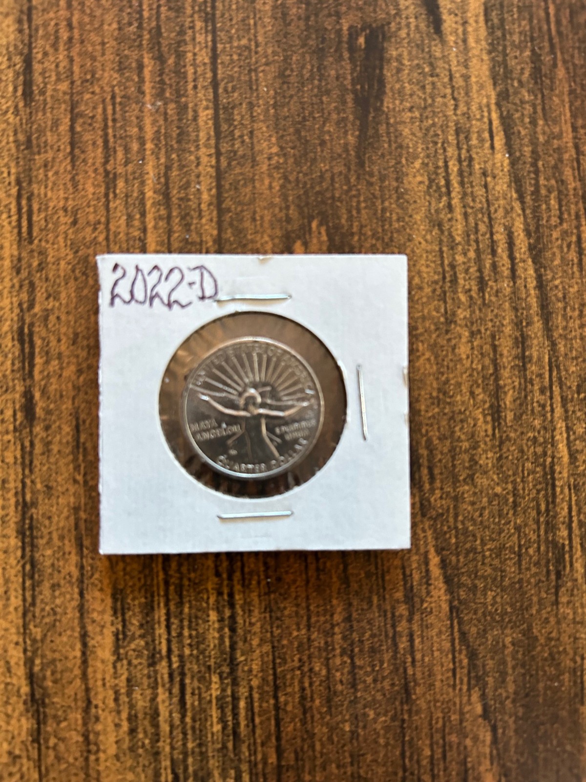 2022-D MAYA ANGELOU QUARTER, CLAD, CIRCULATED, As shown in Photo
