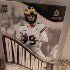 Panini Luminance Dynamic Rookies J.J. McCarthy Rookie Insert Football Card