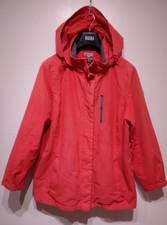 Ozark Trail Ladies Red Thermolite Waterproof Jacket Hooded Coat Size L 20 Large 