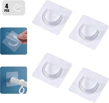 Self Adhesive Telescopic Rod Holder,Mounted-Shower Curtain Pole Support,No