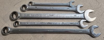 Mac Tools Lot of 5 CL Combination Wrenches SAE USA