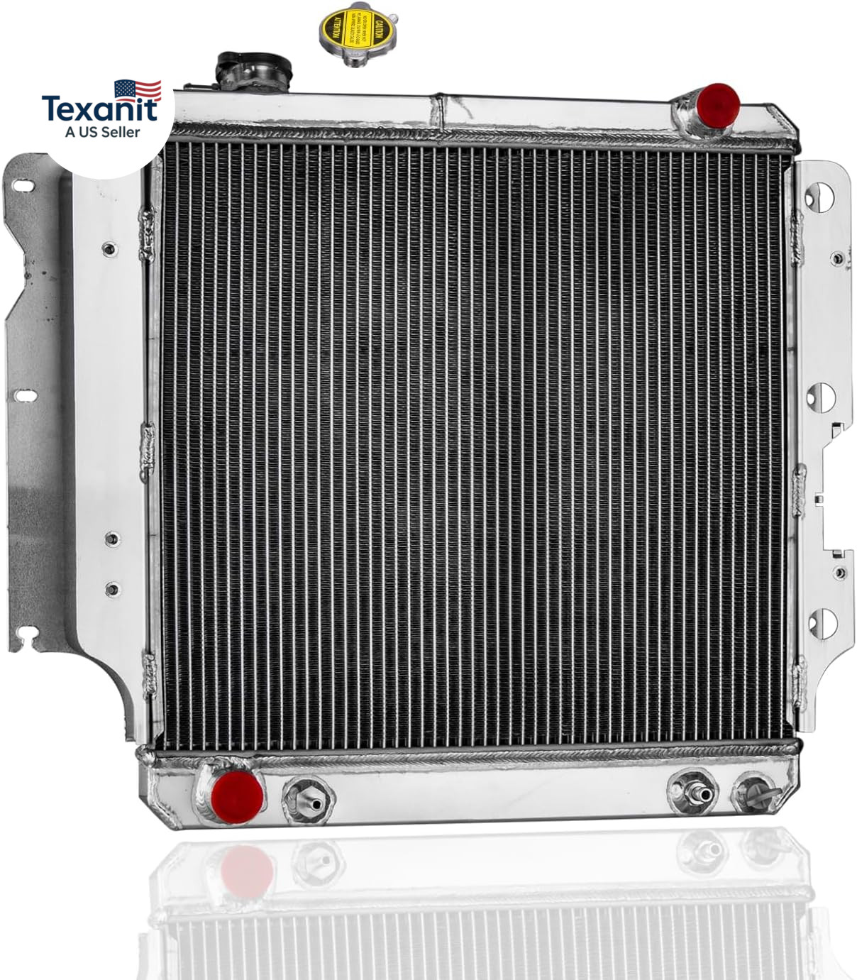 3 Row Aluminum Radiator Compatible with 1987-2006 Jeep Wrangler YJ TJ 2.4L 2.5L