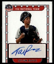2024 Panini Stars & Stripes USA Baseball #NTS-TR Taytum Reeves 15U Auto