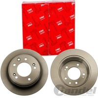 2X TRW Bremsscheiben 262Mm Voll Hinten Passend FÜR Hyundai I30 IX35 KIA Cee'd