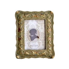 Vintage Mini Picture Frame 2.5x3.5 Antique Small Photo Frame Table Top