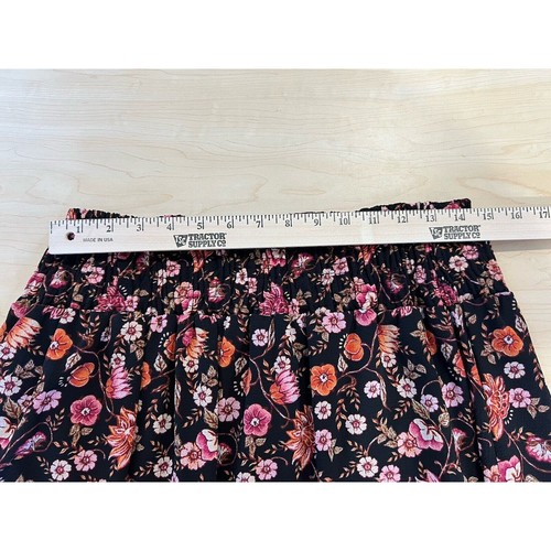 Falda Bobaue Estampado Floral Hasta la Rodilla Elástica Cintura Ajustada Talla Mediana - Imagen 7 de 8