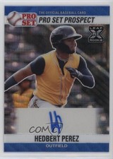 2021 Leaf Pro Set Metal 1990 Base Blue Wave 27/30 Hedbert Perez Auto 0x4v
