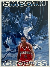 Upper Deck 1997 Smooth Grooves Insert Allen Iverson #SG10 76ers Basketball Card