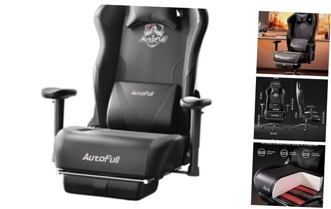 C3 Gaming Chair with Ergonomic Wingless Cushion PU Dark Rider Design-image