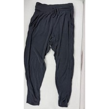 FP Movement by Free People Faded Black Distressed Harem Jogger Pants Women Small