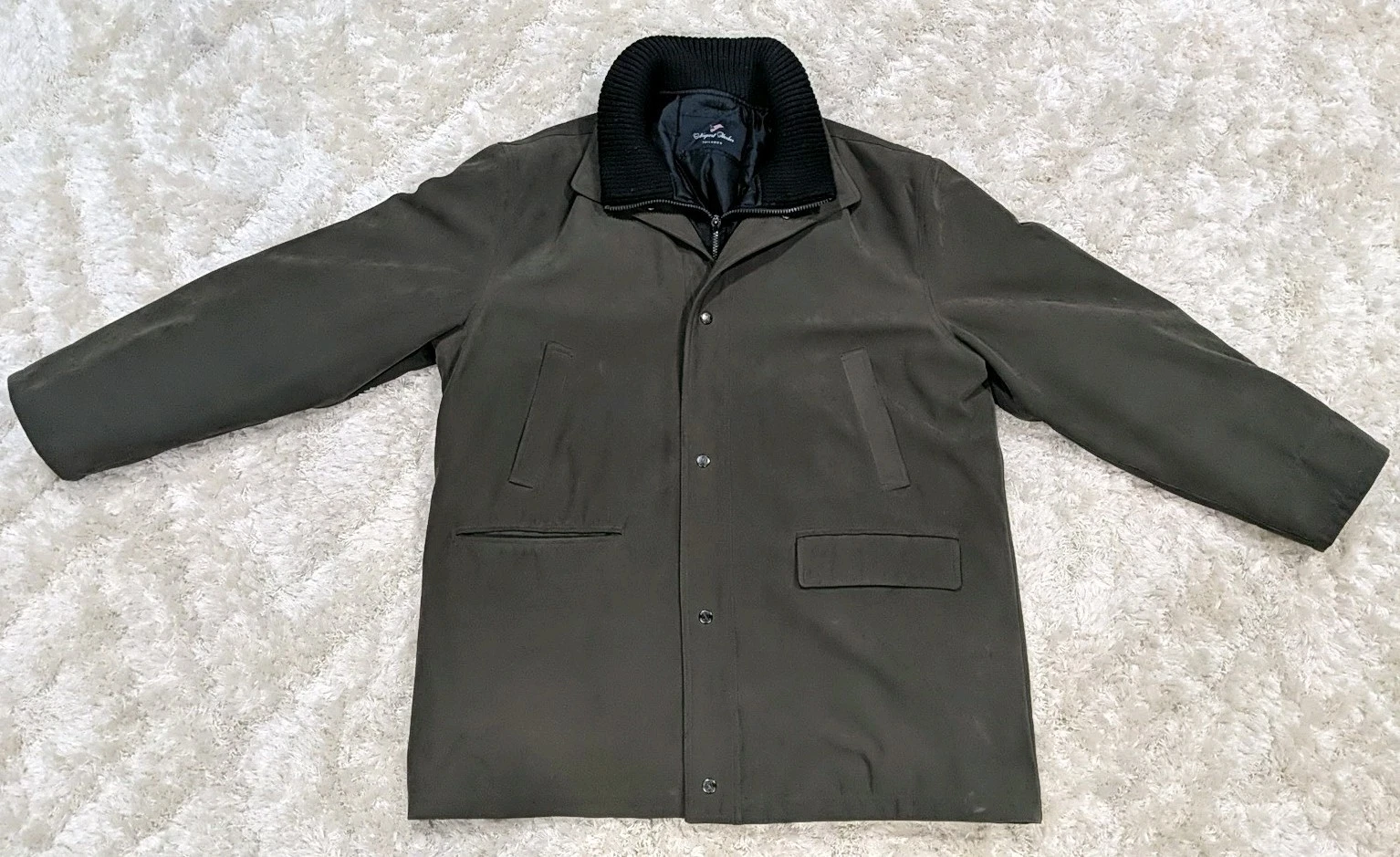 Waterproof Windproof Mens Olive Green XL Coat Removable Liner Newport Harbor