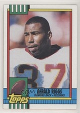 1990 Topps With Disclaimer Gerald Riggs #122 0f3j