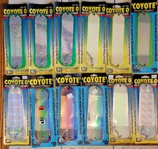 Luhr-Jensen Coyote Rotating Fishing Flashers - Size 0. Lot of 12