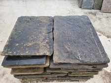 Original Victorian Reclaimed Yorkstone Paving Smooth Rippled Grade 2"-3" Thick
