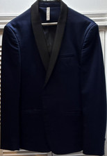 ZARA MAN Men's Navy Two Button Formal Jacket Regular Fit Size 42