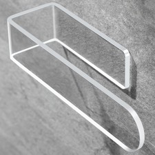 Hand Towel Holder/Clear Hand Towel Rack - Acrylic Plastics Towel Ring Self Adhes
