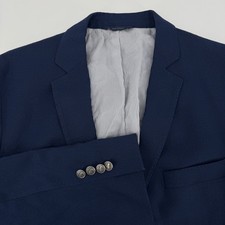 Brooks Brothers Explorer Regent Fit Blue Two Button Sport Coat Blazer Mens 46L