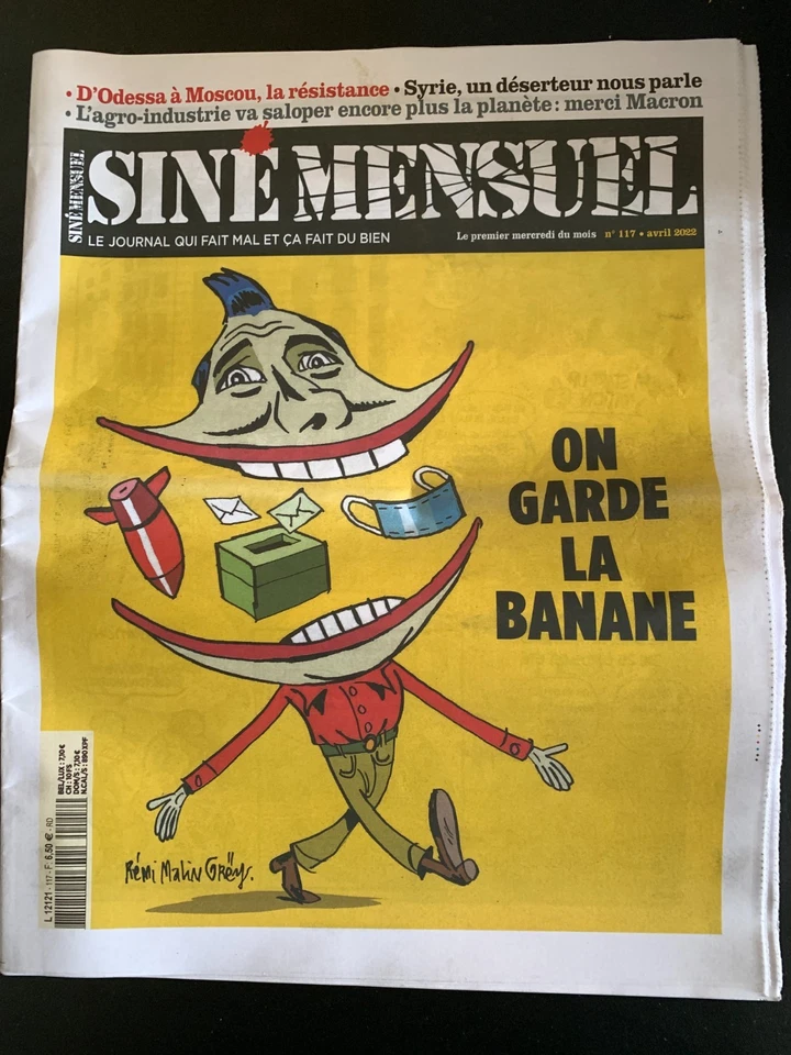 Siné Mensuel n°117 du 4/2022; D'Odessa à Moscou, la résistance - Photo 1/1