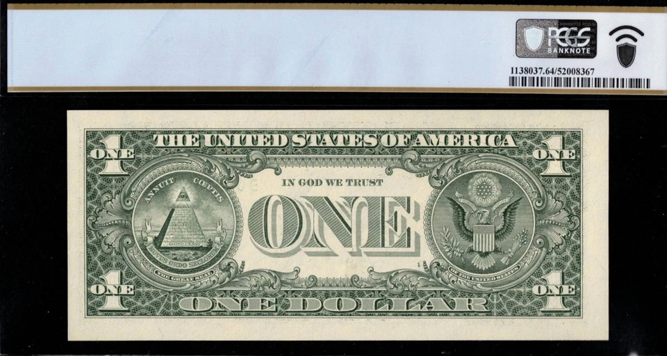 2009 $1 FRN B0000444B P.C.G.S #64PPQ - Image 2 of 3
