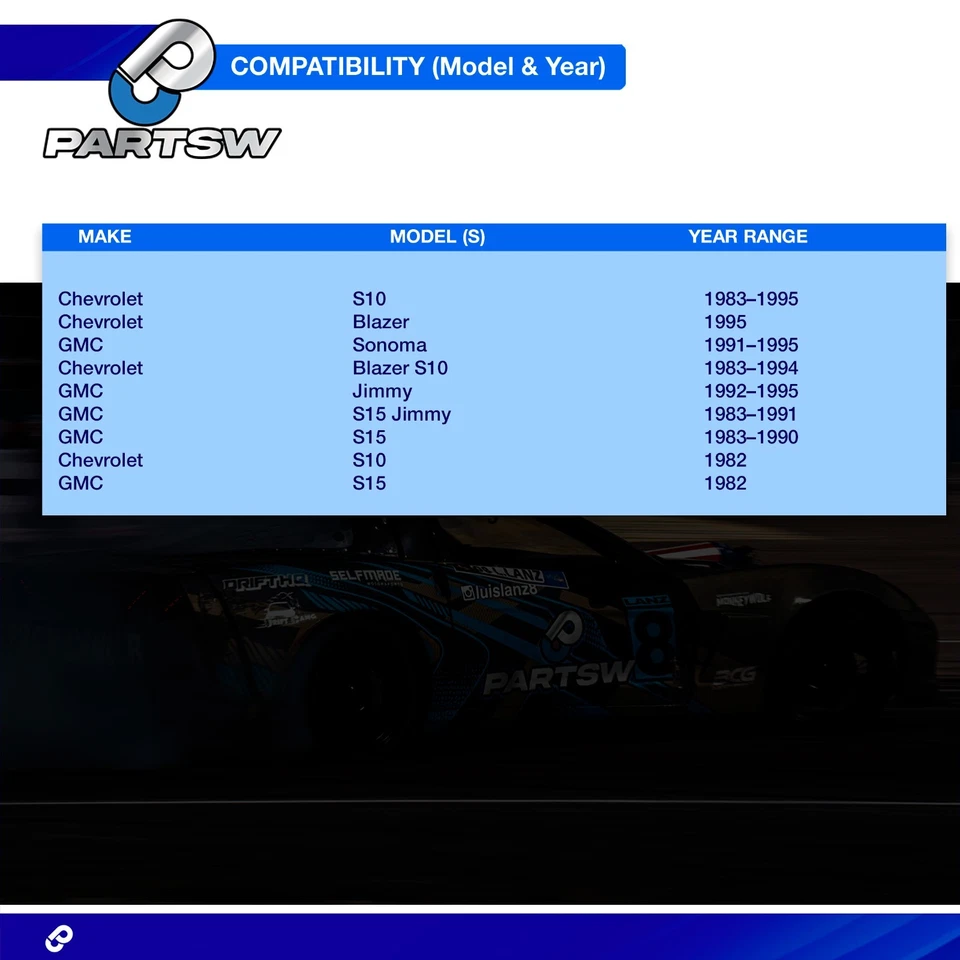 PartsW 雪佛兰 S10 1983 - 1995 14 件前悬架转向控制臂套件 — 第 2/4 张图片