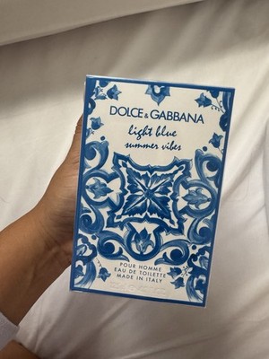 Dolce & Gabbana Light Blue Summer Vibes Pour Homme EDT Spray 4.2 oz 125ml Sealed
