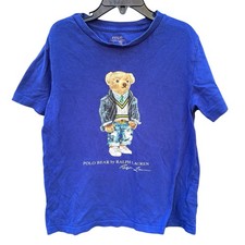 Polo Ralph Lauren Polo Bear Kids Tee Size 7 Blue Preppy Classic Iconic Shirt
