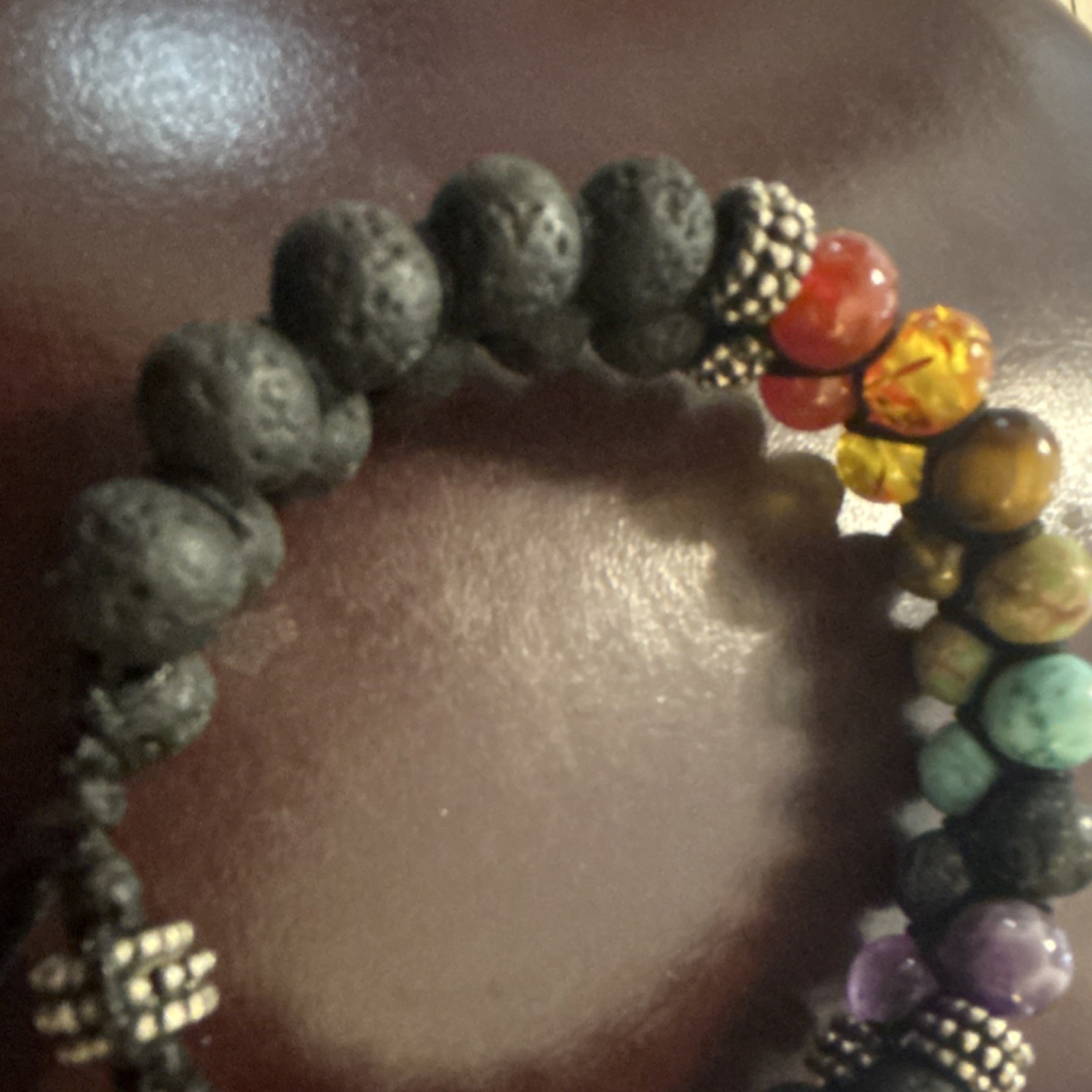 Handcrafted Multicolor Beaded Gemstone Bracelet A… - image 5