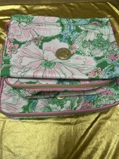 Lilly Pulitzer 3 piece Floral Print Zip Makeu...