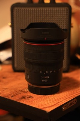 Canon RF 14-35mm L IS USM Ultra Wide-Angle Zoom Len for RF Mount w. Hood & Pouch