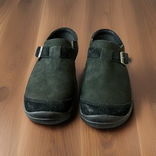 Merrell Shoes Women s Encore Buckle Black Suede Mule Clogs Size 6