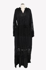 Abito donna Twinset Milano taglia 38 (IT 44) nero nuovo cotone vestito linea A