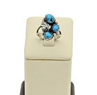Vintage 925 Sterling Silver Turquoise Ring - Size 6.5