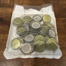 BSG HANDCRAFT 55 Count Crown Beer Bottle Caps-Gold 26.5mm diameter sealed