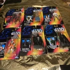 Lot de 6 Star Wars Gigi rare 1995 carte rouge puissance de la force vintage rare 