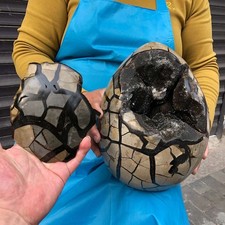 Piedra trasera tortuga natural superior 27,06 lb forma agujero dragón cristal grieta gema Reiki