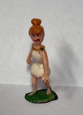 Marx TV Tinykins Wilma Flintstone Plastic Figure Hanna Barbera Cartoon 1961