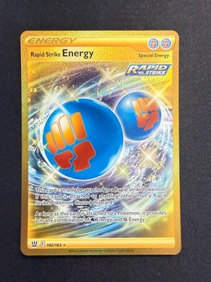 Pokemon Card Rapid Strike Energy 182/163 Secret Rare Darkness Ablaze Near Mint