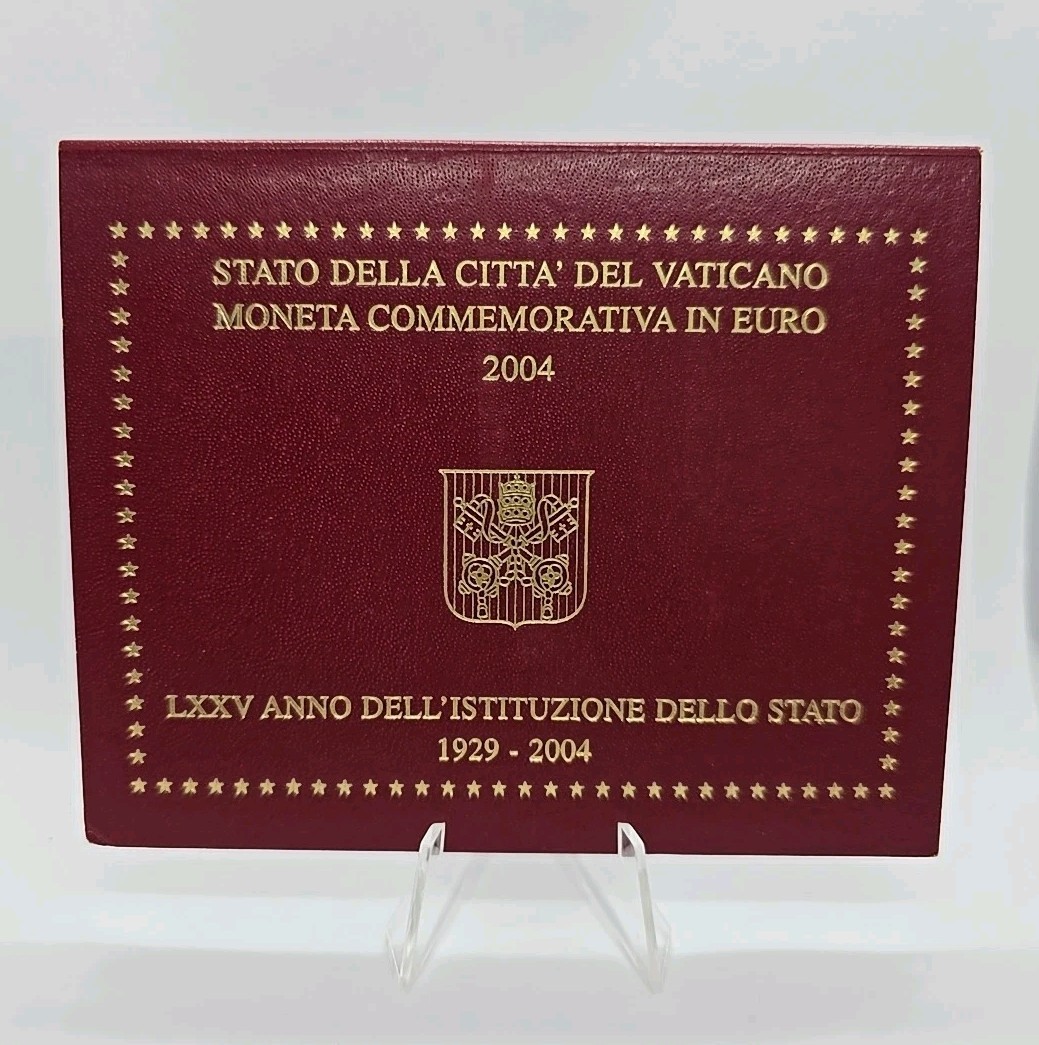 VATICAN Coffret 2 Euro 2004 Fondation Cité Du Vaticano - Coincard - Rare ✔
