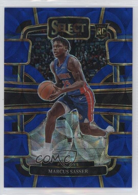 2023-24 Panini Select Concourse Blue Scope Prizm 96/249 Marcus Sasser #70 5y7