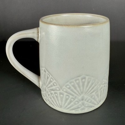 Hearth & and Hand Magnolia Etched Fan Stoneware Coffee Mug Tea Cup NEW 2021