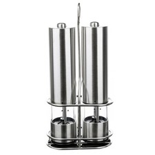 2PCS Electric Salt Pepper Grinder Mill Shaker...